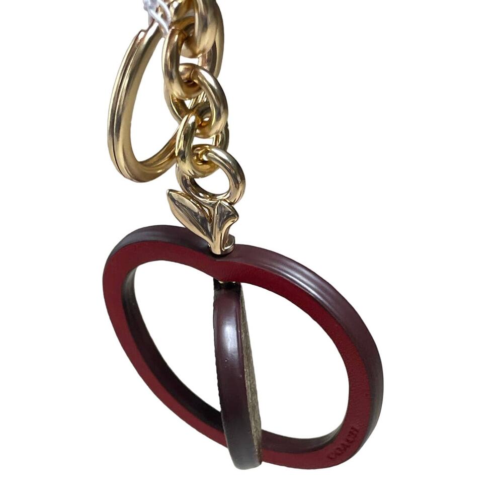 Coach Spinning Apple Bag Charm in Signature Canvas Keychain - Picture 4 of 8